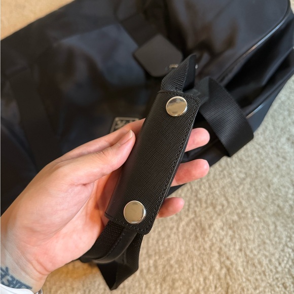 Authentic Prada black saffiano leather and nylon large duffel bag - Picture 17 of 17